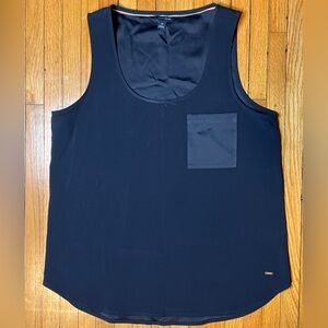 Tommy Hilfiger Navy Blue Sateen Dress Tank